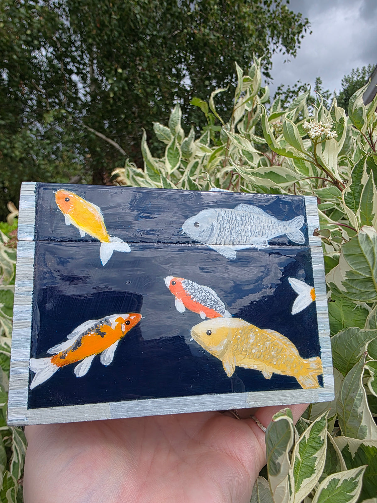 Handmade Koi Fish Pond Box