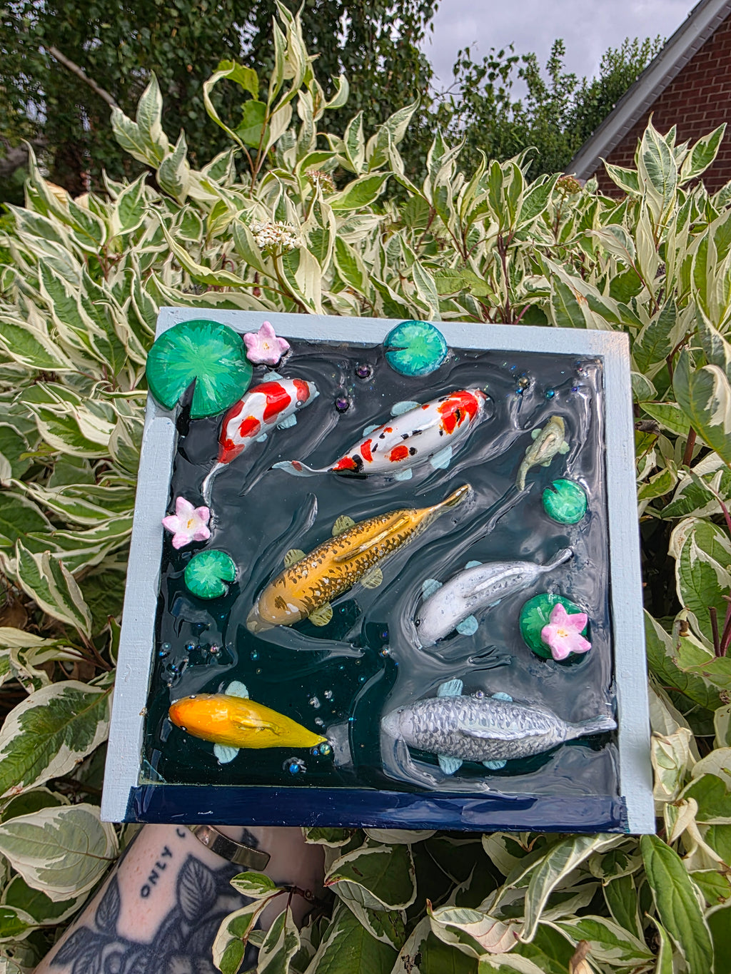 Handmade Koi Fish Pond Box