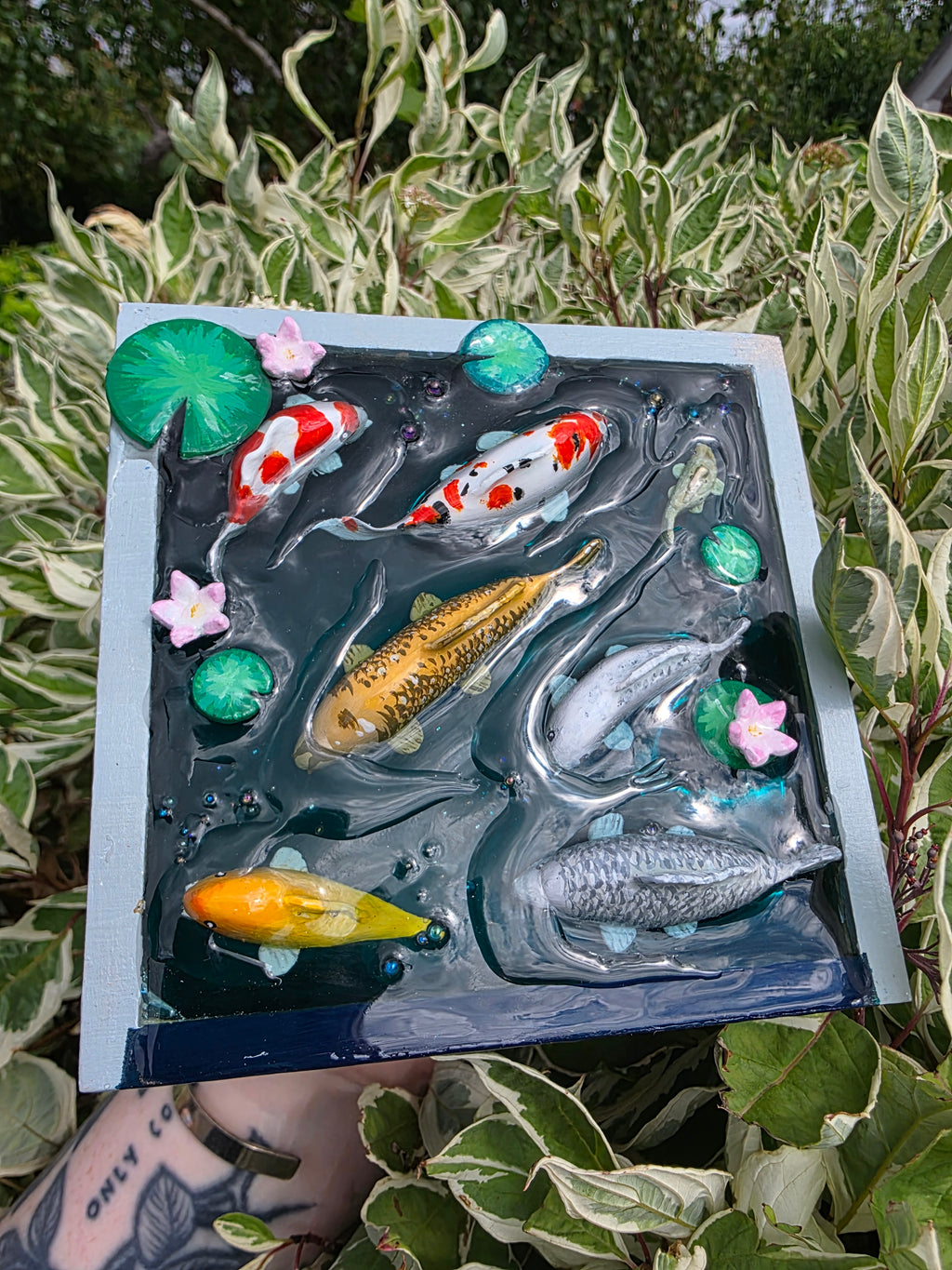 Handmade Koi Fish Pond Box